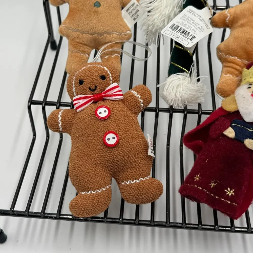 Gingerbread Plush  Candy‎ Cane Nativity Assorted Ornament Lot Holiday Decor New